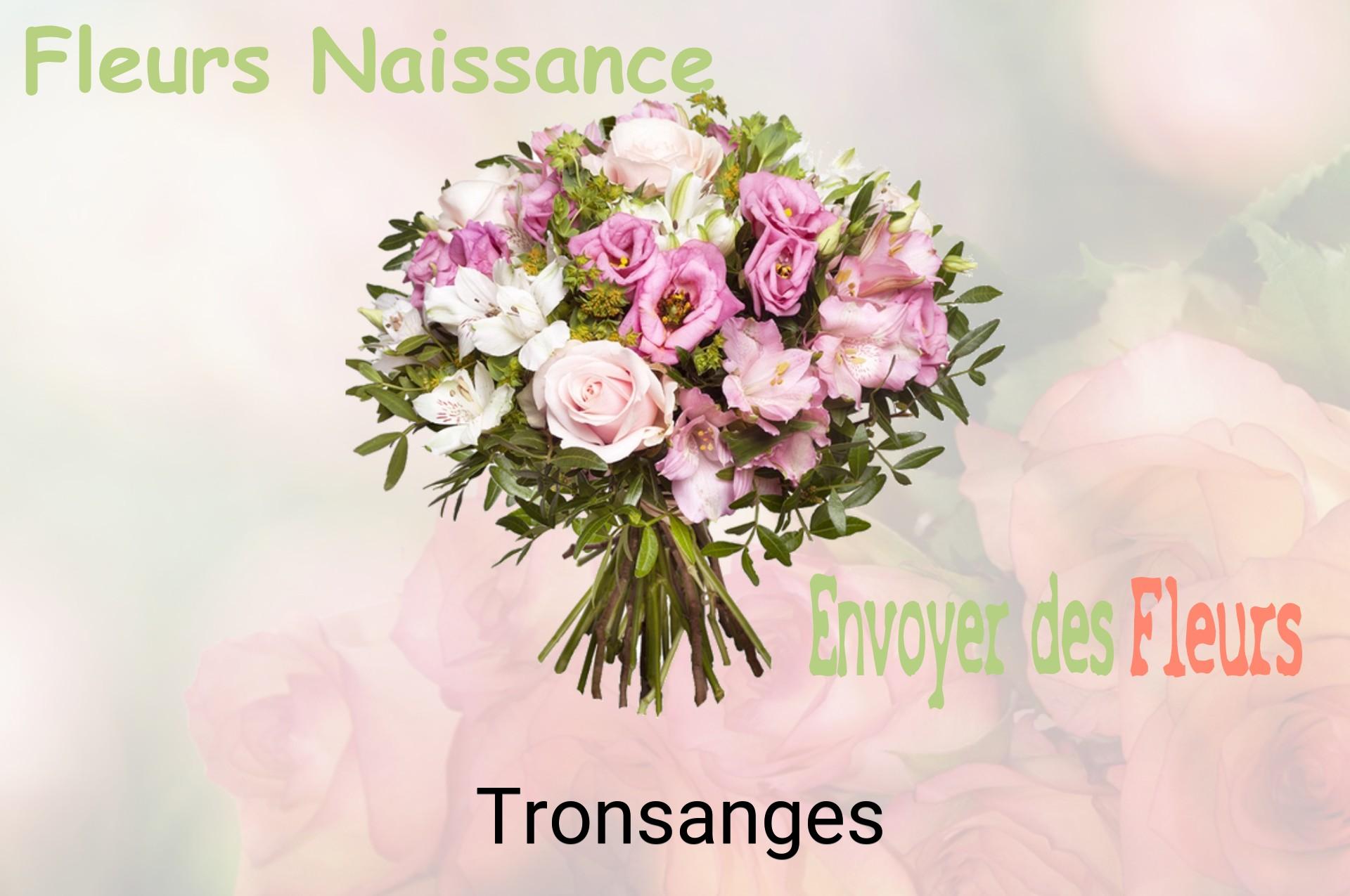 Bouquet de fleurs de naissance livré à Tronsanges